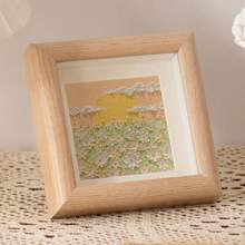 4-Inch Wooden DIY Hollow Square Photo Frame, Tabletop Picture Frame For Crafts Or Embroidery Gifts Birthday Graduation - Multicolor 4 Inches - View 11