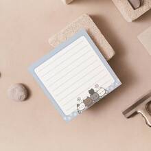 4 Stücke/Set katzenthematische Haftnotizen, 3x3 Zoll 50 Blatt/Buch, selbstklebende Notizblöcke, süßer Katzen-Notizblock, geeignet für Büro, Schule, Zuhause, auch als tolles Geschenk für Katzenliebhaber