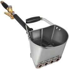 4 Jet 3Hp Stucco Sprayer Plaster Sprayer Cement Mortar Spray Gun Hopper Wall Paint Spray Gun Wall Painting Concrete Tools Manual Sprayer For Spraying Wall Or Ceiling, 4 Jet Cement Mortar Sprayer Stucco Spray Gun Pneumatic Cement Mortar Gun Concrete Cement Sprayer With Cover For Wall Ceiling Roof Painting Concrete Tools 80cm - Spray wall type - 查看 8