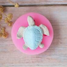 1pc Sea Turtle Shaped Resin Candle Mold - Pink - View 3