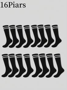16pcs/12pcs/8pcs/4pcs/1 Pair Kids Football Basketball Running Cycling Training Socks, Girls Long Tube Socks, Boys Moisture Wicking Breathable Sports Socks - Multicolor - View 40