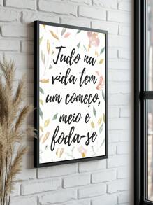 Colorful Decorative Frames Everything In Life Has A Beginning – Ideal Frame For Living Room, Office, Entrance Hall, - Black - View 1