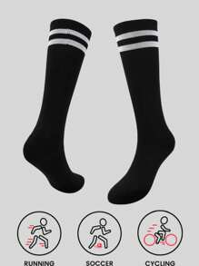 16pcs/12pcs/8pcs/4pcs/1 Pair Kids Football Basketball Running Cycling Training Socks, Girls Long Tube Socks, Boys Moisture Wicking Breathable Sports Socks - Multicolor - View 79