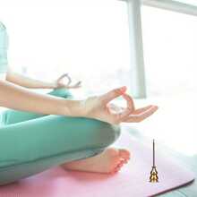 1 件多功能黄铜香炉 - 金属莲花香座，适用于香棒、香锥和盘香，带烟灰收集器 - 装饰性芳香疗法香炉，适用于冥想、瑜伽、家居香薰 - 葫蘆香插 - 查看 2