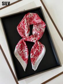 1 Nowość Modne 70cm Damskie Satynowe Uniwersalne Akcesoria Do Codziennego Użytku, Odpowiednie Na Wszystkie Pory Roku, Bandanatop Jedwabna Chustka Jedwabna Bandana,