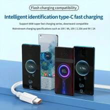 NNBILI 6A 66W USB C Super Fast Charger Cable USB A To Type C Super Fast Charging Cable And Data Transfer Compatible With Huawei Compatible With Samsung Phone Charger Usb C Cabl