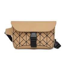 Rhombus Pattern Men's Casual Sling Shoulder Bag - Multicolor - View 16