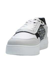 Elegant & Casual Comfortable Thick Sole Sneakers - Grey - View 3