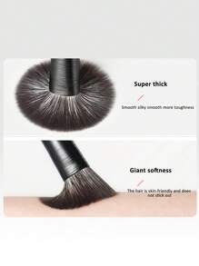 6pcs/Set Soft Bristle Makeup Brush Set, Including Eyeshadow, Blending, Concealer, Flat, Angled, Eyeliner Brushes - Makeup Cosmetic Tools,Brush Set,Makeup Brush Kit,Make Up Brush Set,Make Up Set Complete,Makeup Brush Set,Complete Makeup Kit,Brush Kit,Brushes Makeup Set,Makeup Gift Set,Set - Black - View 5