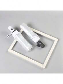 1 chiếc ô gấp tự động trong suốt, 8 nan, chống nước và chắn gió, kiểu dáng giản dị, phù hợp cho cả nam và nữ, dùng ngoài trời, trong vườn, đồ dùng cần thiết khi đi du lịch, đồ dùng mang theo bên mình, đồ dùng đi biển, quà tặng tốt nghiệp, quà tặng lễ tốt nghiệp - Nhiều màu - Xem 2