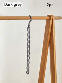 1/2件10孔衣架衣服收纳架立式排衣架收纳架可挂多个节省空间适合挂衣服内衣等适用于衣柜宿舍等 - 彩色 - 查看 15