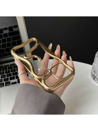 1 个时尚镂空蛇纹电镀手机壳，适用于 iPhone 11、11 Pro、11 Pro Max、12、12 Pro、12 Pro Max、13、13 Pro、13 Pro Max、14、14 Pro、14 Plus、14 Pro Max、15、15 Pro、15 Plus、16、16 Pro、16 Pro Max、16 Plus