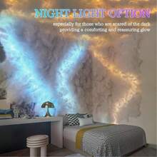 1 Pc Big Wall Cloud Light - 3D Thundercloud LED Light Lightning Cloud Color Atmosphere Night Light For DIY Creative Cloud Light, Cinema, Classroom, Dormitory