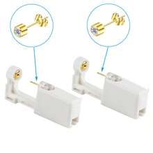 耳洞穿刺套装，一次性耳洞穿刺枪，带方晶锆石耳钉，家庭自制耳洞穿刺套装