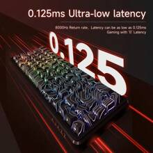 AJAZZ AK680MAX HE 8000Hz 快速触发键盘，0.01mm RT 精度有线游戏键盘，带磁性开关，可调节驱动，快速触发，Snap Tap，RGB 照明，适用于 PC - 彩色 - 查看 5