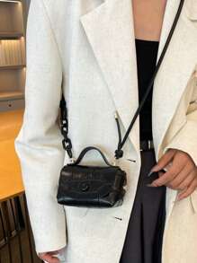 Girls' Fashion Shoulder Bag Mini Flap Crossbody Backpack - A - View 5