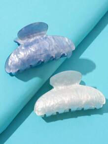 2 szt./1 szt. Duże akrylowe spinki do włosów, mocne spinki do włosów odpowiednie dla kobiet i dziewcząt (błyszczące (białe/fioletowe/różowe/zielone/czarne)) - Wielokolorowe - Zobacz 16