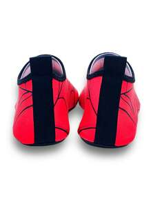 Kids' Outdoor Beach Water Shoes, Boys Red Big Spider Soft Bottom Breathable Lightweight Aqua Socks - Red - View 9