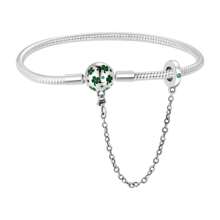 Disney Chaîne élégante en argent S925 en forme de cœur et d'os de serpent, adaptée au bracelet original DIY, cadeau de bijoux à la mode pour l'anniversaire des femmes