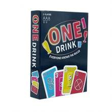 Juego de cartas de fiesta ONE DRINK Juego de mesa - Negro - Ver 1