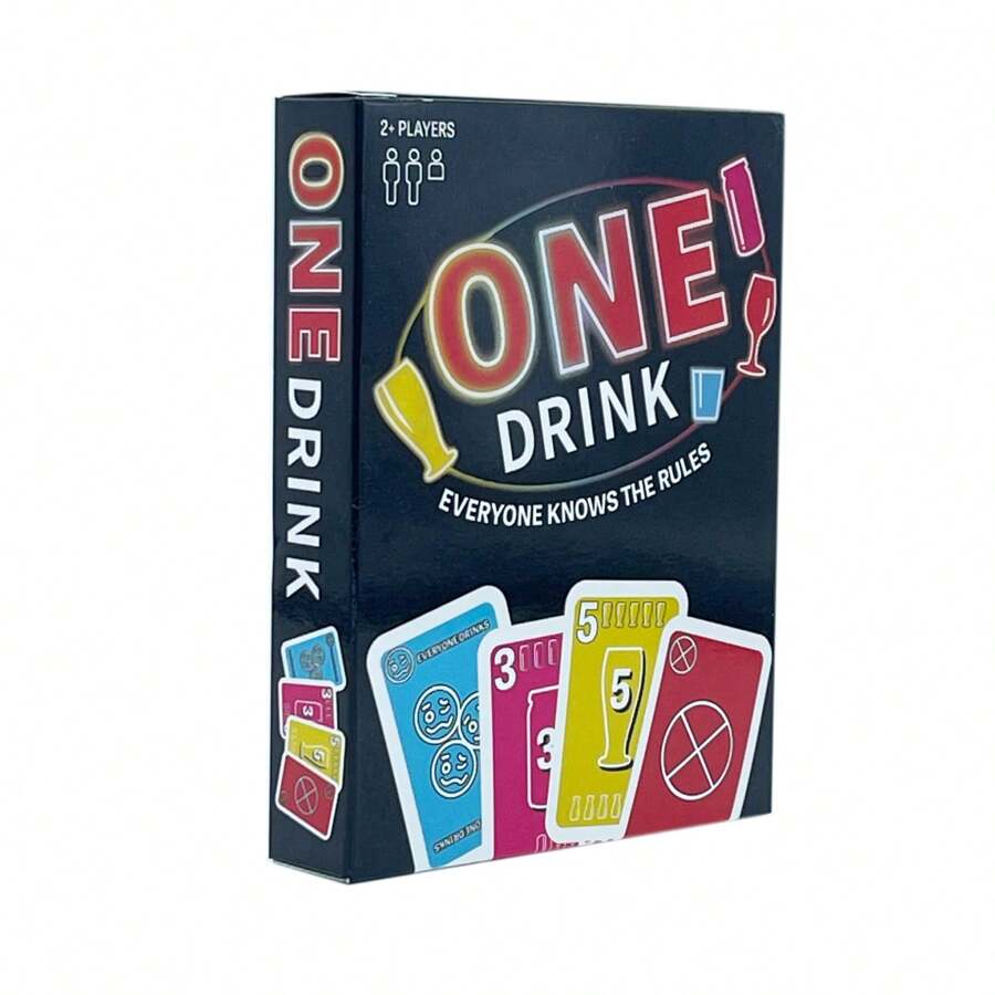 Juego de cartas de fiesta ONE DRINK Juego de mesa - Negro - Ver 1