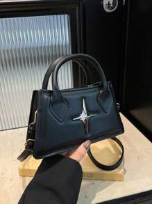 1pc This Year's Popular Hot Girl Sweet Cool Handbag Simple And Stylish Shoulder Crossbody Small Square Bag, Korean Style Versatile, Shoulder Straps Casual And Comfortable, Versatile And Not Picky, Suitable For Girls' Daily Shopping And Travel Use
