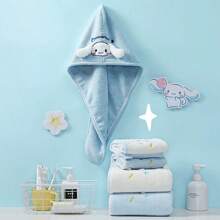 Sanrio Sanrio Characters 3-Piece ‌Cinnamoroll Towel Set - Bath Towel, Hair Dry Turban, Face Cloth - Super Absorbent Quick Dry For Women/Men, Kawaii Travel & Gym Essentials (Hello Kitty, My Melody) - 2025 Best Seller
