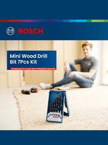 Bosch MINI Wood Drill Bit Set 7 Pieces For Softwood/Hardwood (Ø 3/4/5/6/7/8/10 Mm) - Multicolor - View 2