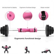 1pc Squat Pad Fitness Barbell Pad For Squats, Lunges And Hip Thrusts - Foam Sponge Pad Provides Relief To Neck And Shoulders While Training Protective - Pink - View 7