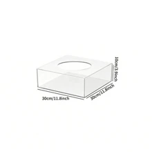 1pc Acrylic Square Cake Stand, Multi-Tier Transparent Cake Display Riser, Stackable Tiered Cake Separator Suitable For Wedding, Birthday Party, Kitchen, Dining Table, Dessert Box