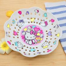 Sanrio Three Pieces Set Of Sanrio Melamine Imitation Ceramic Cute Hello Kitty My Melody Gemini Three-Layer Fruit Tray Cake Rack Cartoon Pattern, Item Placement Rack, Multi-Functional Placement Rack, Creative Living Room Modern Afternoon Tea Cake Rack, Multi-Layer Cake Rack, Item Storage Rack, Bathroom Storage Rack,
