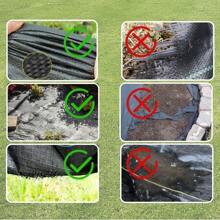 NetHong Anti We Ed Membrane Heavy Duty We Ed Control Fabric Landscape Garden Ground Cover - Black - View 4