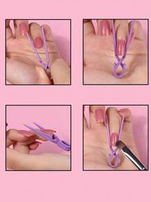 5pcs/10pcs/15pcs/20pcs Color Random Shaping Clip Tool Nail Overflow Meat Bag Clip Positioning Phototherapy Glue Nail Art Away From Overflow Prevention Auxiliary Tools