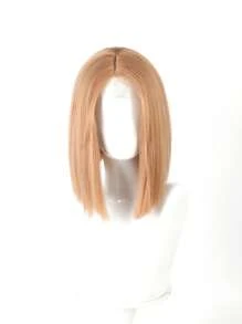 Tóc giả ren một mảnh, tóc giả bob thẳng nhiều màu ngắn thanh lịch dài 12 inch dành cho phụ nữ và trẻ em gái, tóc giả sợi tổng hợp chịu nhiệt cho các bữa tiệc và sử dụng hàng ngày, một bộ tóc giả nâng tầm vẻ ngoài của bạn - Nhiều màu - Xem 14