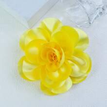 Exaggerated Handmade Satin Big Flower Brooch For Women Fashion Jewelry Wedding Party Christmas Gift Valentines