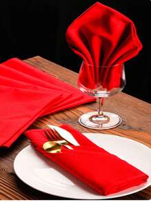6/12/280pcs Minimalist Solid Color Cloth Napkins, Washable And Reusable For Restaurant, Party, Banquet, Dining Table