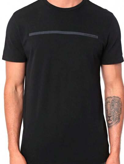 Camiseta Básica cK Basico Unissex Tecido 100% Algodão Moda Streetwear