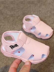 1 Pair Infant/Toddler Comfortable Soft Bottom Outdoor Versatile New Casual Thickened Bottom Walking Shoes, Suitable For Summer, Beach, Vacation, School, Stepping - Pink - View 8