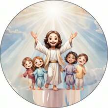 Round Party Panel Easy To Wear With Elastic 1.50m Easter - PSC069 - View 1