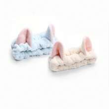 1 件发带，女士洗脸头带，头带配件，可爱兔耳朵，完美的节日礼物，生日礼物，复活节，圣诞节，感恩节