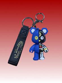 1-2pcs Cartoon Mechanical Teddy Bear Keychain, Car Key Chain, Home/Office Key, Anti-Lost Chain, Cute Bear Pendant, Mom Keyring, Bag Accessory, Backpack Lanyard, Delicate Decorative Key Chain - Multicolor - View 16