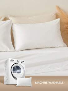 1pc Solid Color Pillowcase, Pillow Core Not Included, Soft Pillow Cover, Wrinkle-Free, Fade-Resistant, Soft And Breathable,No Filler, Machine Washable