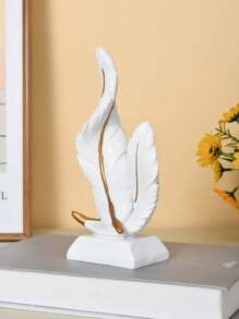 1 件羽毛雕塑现代简约书桌装饰雕像适用于中心装饰、入口通道、客厅 - 彩色 - 查看 6