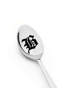 Initial Spoon - Engraved Coffee Spoon Gift - Unique Party Accessory, Personalized Coffee Lover Present, Birthday Gift Idea For Him Or Her, Themed Kitchenware, Novelty Tableware
