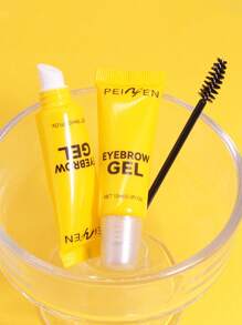 PEIEN 1 件装 3D 塑形自然持久防晕染眉毛凝胶带眉刷，防水速干，打造浓眉造型，欧美风格 - 無色 - 查看 8
