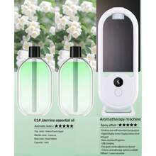 Rechargeable Aromatic Diffuser 5 Modes Essential Oil Diffuser Machine Homemade Air Freshener Diffuser For Home Car Room Fragrance Wall-Mounted Oil Aromatherapy Machine Air Purifying Automatic Diffuser Toilet Deodorization Fragrance Humidifier Colorful Night