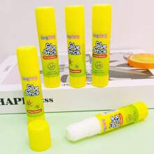 Set de 5 piezas de barras de pegamento de alta viscosidad de 9g, pegamento DIY para manualidades para estudiantes, útiles de oficina, clase de manualidades, estudio, actividades extracurriculares, papelería escolar, artesanías, tamaño mini (color/estilo aleatorio) de regreso a la escuela