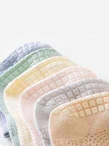 6 Pairs Of Spring And Summer Anti Slip Socks For Infants Aged 0-3, Mesh Socks
