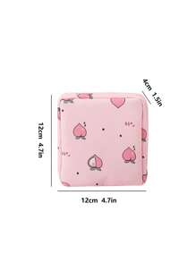 1pc Sanitary Pad Travel Storage Bag, Home Sanitary Pad Storage Box, Student Back To School Sanitary Pad Storage Bag, Large Capacity Sanitary Pad Student Storage Bag, Mini Sanitary Pad Storage Bag, Sanitary Pad Storage Organizer Box, Ladies Menstrual Products