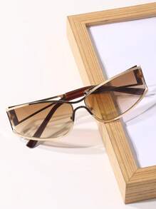 Women Geometric Exquisite All-Match Never Outdated Classic Technological Elegant Party Fashion Glasses For Daily Life Street-Photography Vacation Outfits Outdoor Casual Activities Mountaineering Skiing Accessories